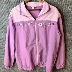 Blair Lavender Floral windbreaker Jacket